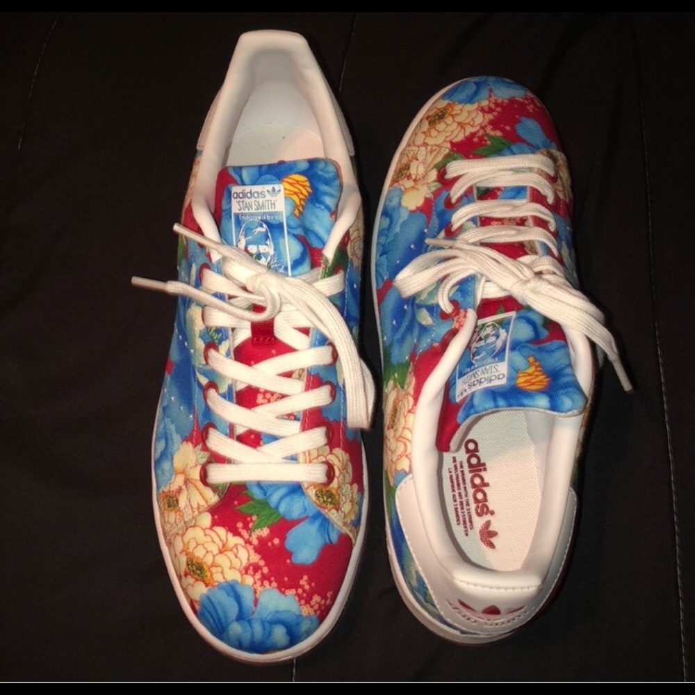 Stan Smith Adidas Floral Shoes